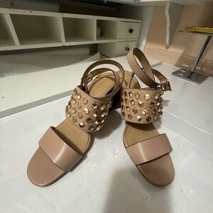 Michael Kors Studded Beige Sandals